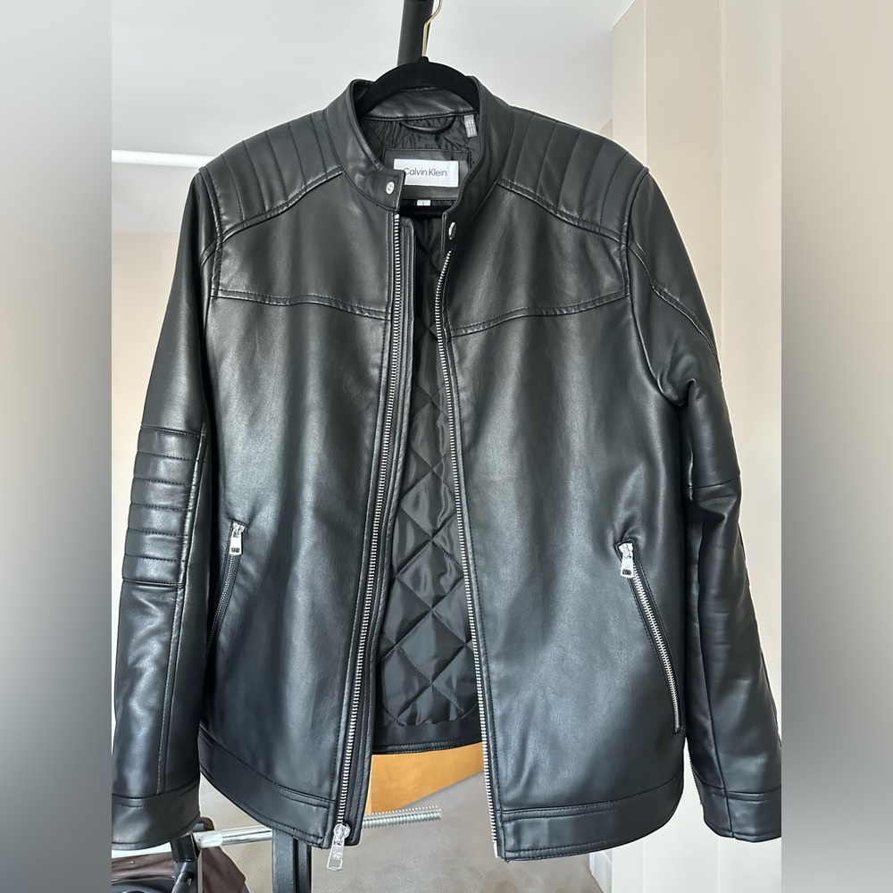 Calvin Klein Black Leather Jacket